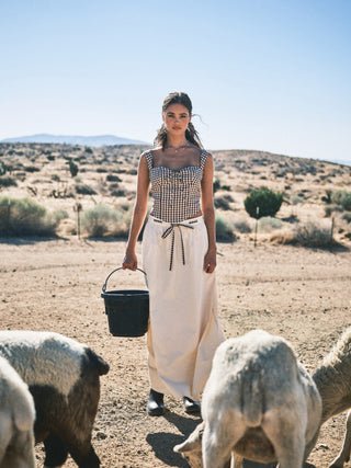 Rory Gingham Bustier Top