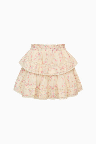 Ruffle Mini Skirt in Magnolia
