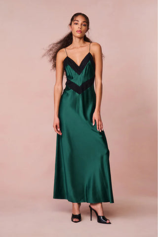 Serita Dress in Emerald Green