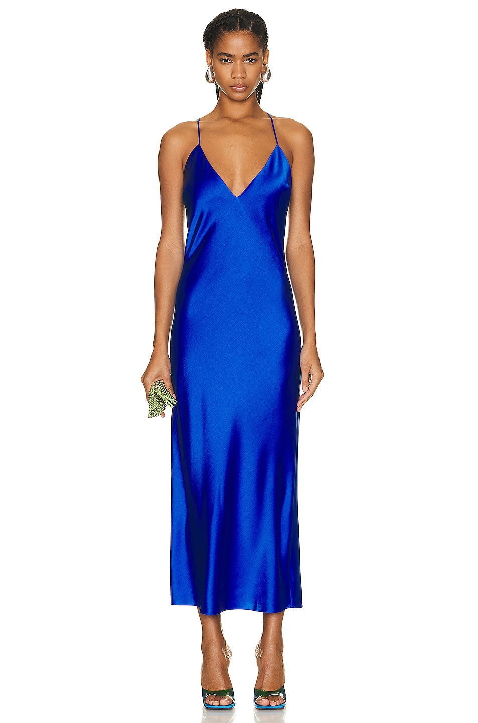 Ser.O.Ya Rowan Silk Maxi Dress in Royal Blue – Cattivo