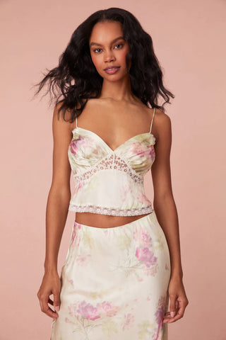 Loveshackfancy Spritely Floral Lace Cami