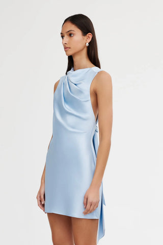 Significant Other Annabel Bias Mini Dress in Ice Blue