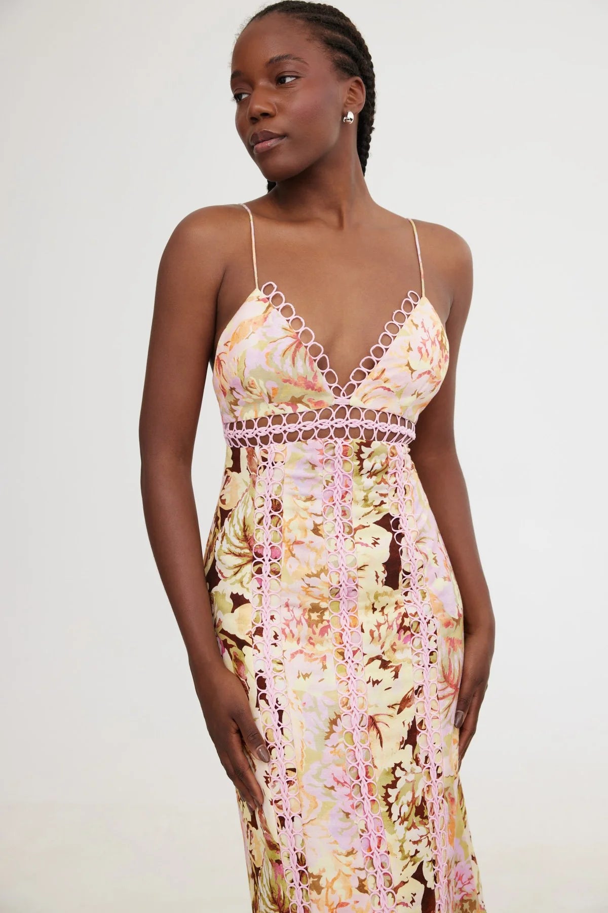 Nicole Midi Dress in Jungle Mix