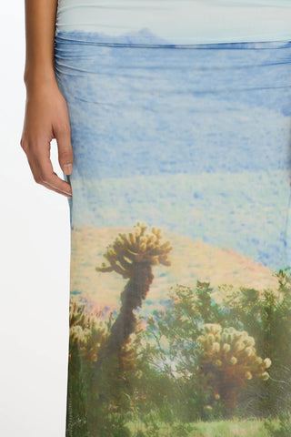 Saria Midi Dress in Arizona Print