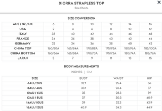 Xiorra Strapless Top