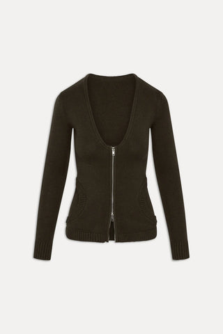 Sienna Zip Up Knit Sweater