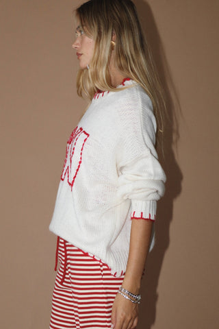 Ski Chenille Embroidered Sweater