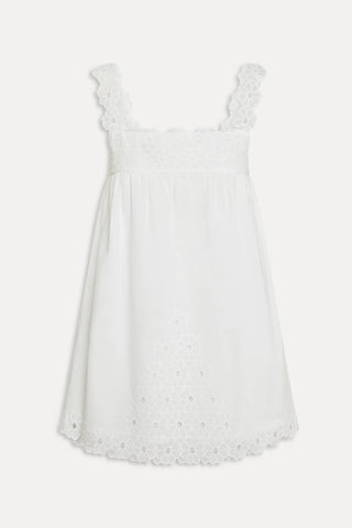Sky Cotton Gauze Babydoll Dress