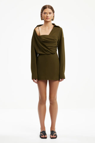 Solenne Long Sleeve Mini Dress