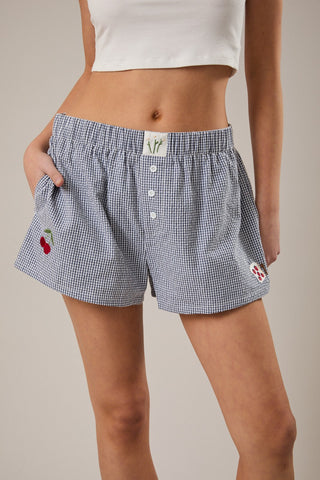 Spring Picnic Embroidered Shorts