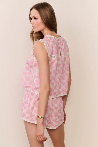 Sprouse Heart PJ Set