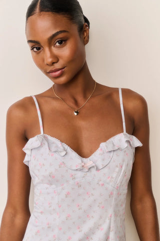 Stephania Dress in Chapparal Blue