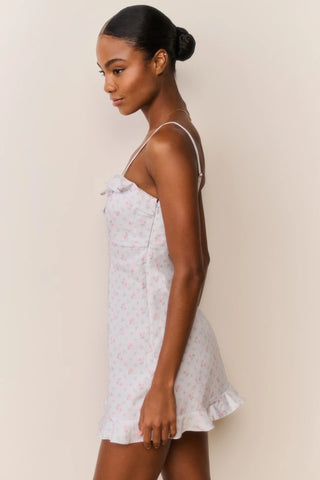 Stephania Dress in Chapparal Blue