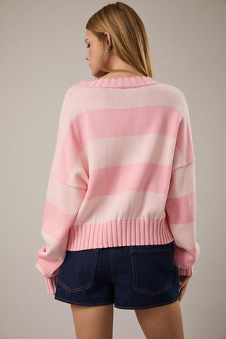 Strawberry Milk Striped Sweater