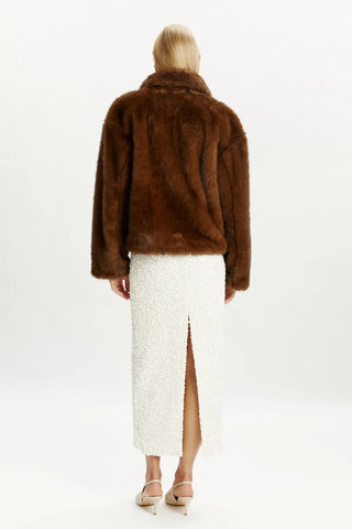Sylvie Zip Faux Fur Jacket