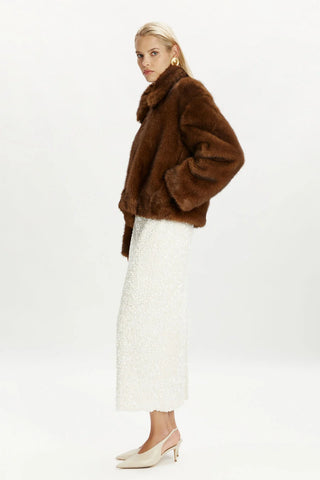 Sylvie Zip Faux Fur Jacket
