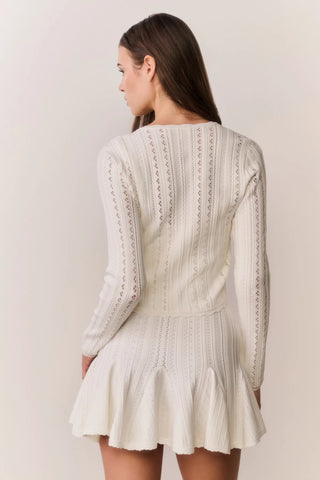 Peridot Cardigan in White Tea