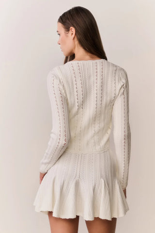 Peridot Cardigan in White Tea