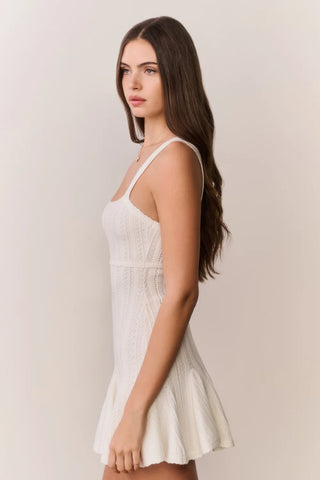 Tabatha Dress in White Tea