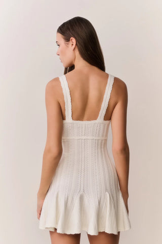 Tabatha Dress in White Tea