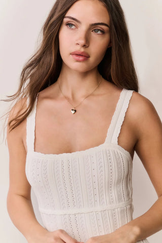Tabatha Dress in White Tea