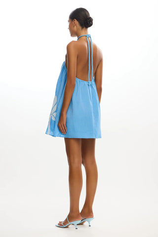 Tammy Mini Dress in Cerulean