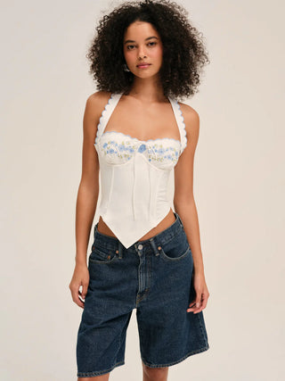 Tea Time Poplin Bustier