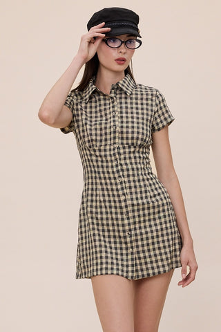 The Chase Checker Mini Dress