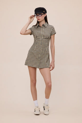The Chase Checker Mini Dress