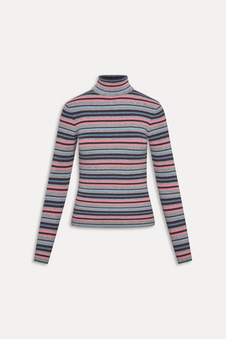 Tucker Cloud Knit Turtleneck Sweater in Rain Puddle