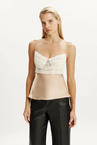 Tzarian Satin Lace Cami
