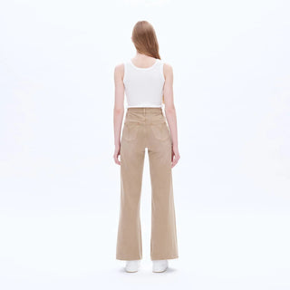 Utility High Rise Wide Leg Twill Pants