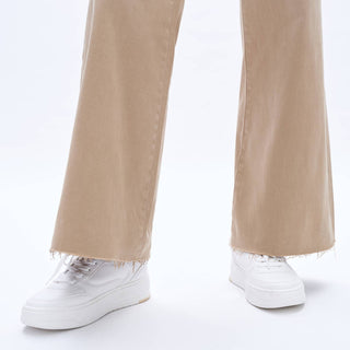 Utility High Rise Wide Leg Twill Pants