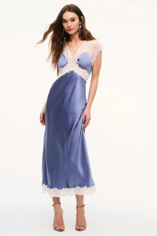 Vella Silk-Blend Lace Maxi Dress