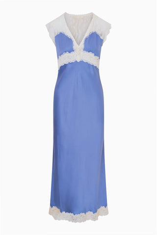 Vella Silk-Blend Lace Maxi Dress