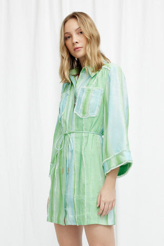 Significant Other Aleksandra Mini Dress in Green Miage