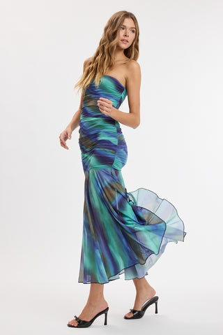 Thalassa Strapless Maxi Dress