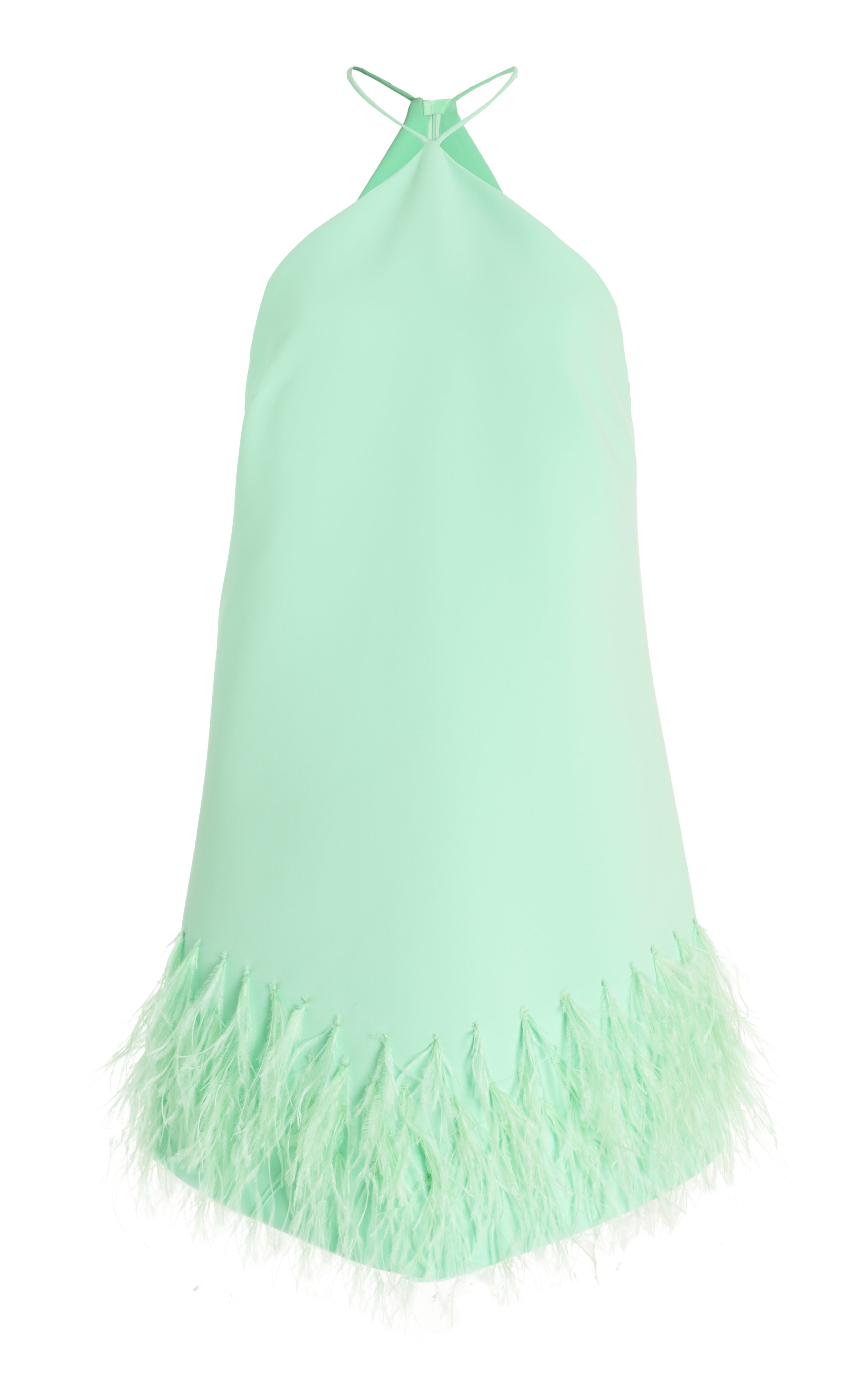 Alexis Bristal Feather Trim Dress in Green Cattivo Alexis Bristal Feather Trim Dress in Green Cattivo