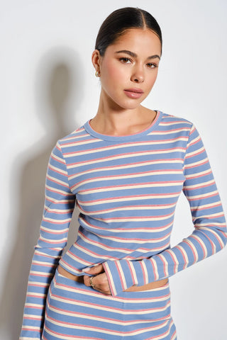 Simone Striped Knit Top