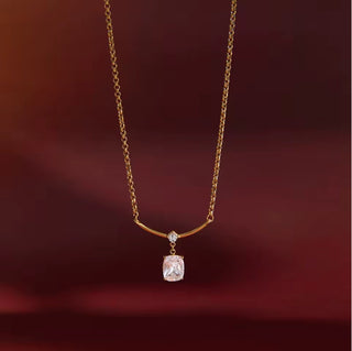 Radiant Bar Drop Necklace Water Resistant
