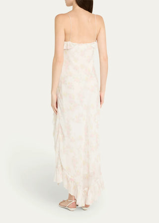 Selliot Dress in White Peach