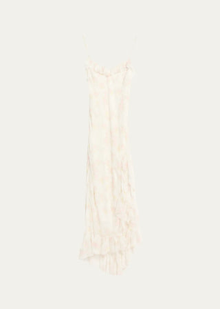 Selliot Dress in White Peach
