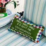 Well Well Well Needlepoint Pillow