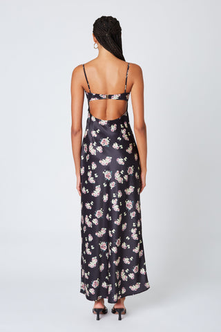 Alyna Floral Bustier Maxi Dress