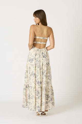 Provence Strapless Maxi Dress