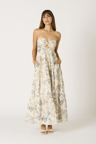 Provence Strapless Maxi Dress