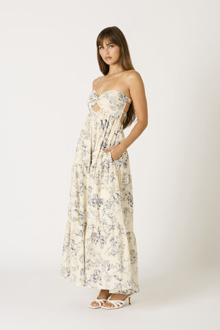 Provence Strapless Maxi Dress