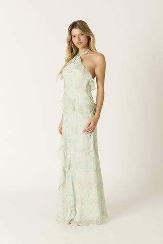 Verdant Reverie Maxi Dress