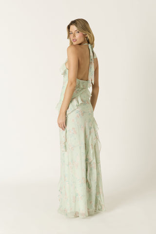 Verdant Reverie Maxi Dress