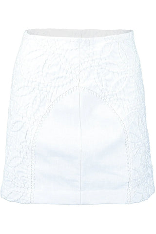 Charo Ruiz Cysa Mini Skirt in Off White